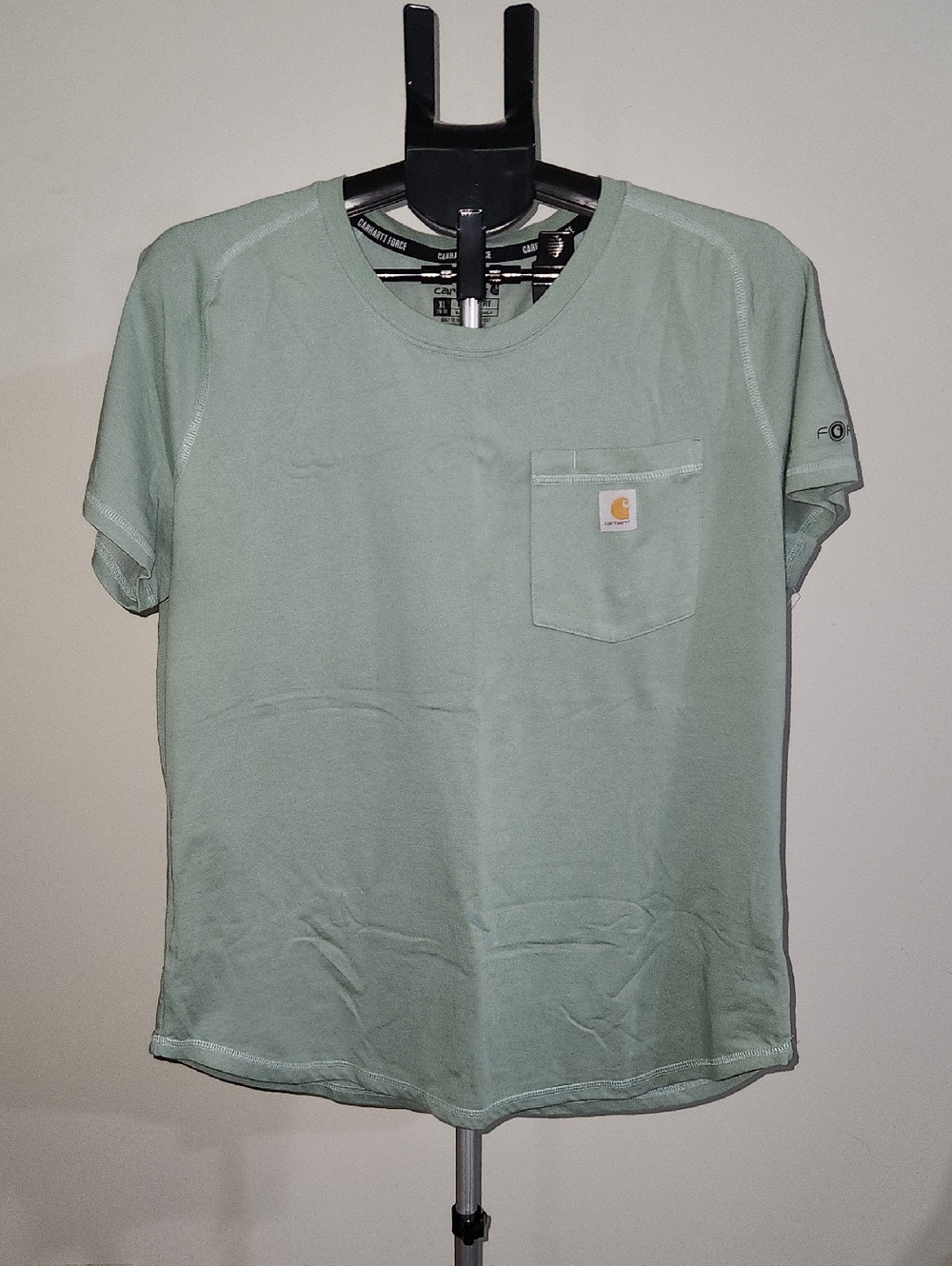Carhartt Women's Force Tee In Sage Green. Size XL.